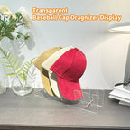 Hat Stand Organizer for Baseball Caps, Acrylic Hat Holder & Rack, 5PCS Clear Stand for 40 Caps, Ideal for Bedroom, Closet, Dresser, Office and Entrance (5)