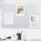 Felt Bulletin Board 35" x 24" - Stylish Cork Board Alternative for Office & Wall Decor – 6 Customizable Adhesive Tiles w/Golden Pins are Perfect to Display Your Photos