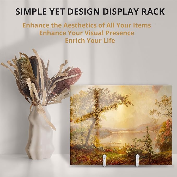 3 Pack 4.5inch YCLYC Picture Stands for Display, White Metal Plate Stands for Display - Decorative Plate Stand, Plate Holder Display Stand, Picture Frame Stand - Plate Display Stands for Picture Stand