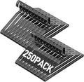 SPECILITE Wire Metal Clothes Hangers Bulk 250 Pack for Standard Size Suits, Coats, Shirts, Pants, Skirts, Space Saving, Non Slip,16 Inch 12 Gauge Ultra Thin, Black