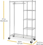 Whitmor Modern Industrial Freestanding Closet Organizer