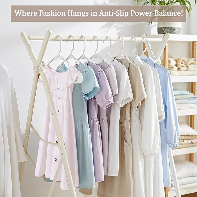 Utopia Home Plastic Hangers 100 Pack - Perfect Space Saving Clothes Hanger - Durable and Strong - Perfect Closet Organizers with Shoulder Grooves (White)