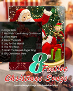 Christmas Snow Globes Christmas Lantern with 8 Songs, 9.17" Santa's Sleigh Snow Globe for Kids Adults, 6H Timer & Dual Power, Snowglobes Christmas Decorations Indoor, Gifts for Women Men