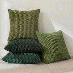 Fancy Homi 4 Packs Decorative Throw Pillow Covers for Living Room Couch Bed, Modern Farmhouse Boho Home Décor Accent Cushion Case, 24" x 24", Green Series
