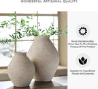 Signature Design by Ashley Hannela 17" Modern Distressed Polyresin Vase, Antique Tan