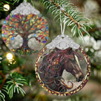 Horse Stained Glass Orament - Christmas Ornament - Christmas Decorations for Tree - Holiday Present ldeas - Gift Exchange