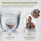 BESTOYARD 15 Pack DIY Clear Plastic Snow Globe Kit with Screw-Off Caps, Refillable Water Globes for Photo Inserts, Classroom Crafts, Teacher, Kids Crafts, Christmas Holiday Decor