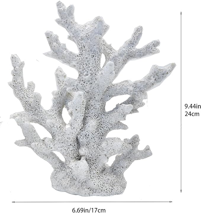 Etlemonde Beach Coastal Decor Coral Reef Home Decor Coral Statue Sculpture Home,Desk,Bathroom,Desktop Shelf Statue,Marine Themed Gifts