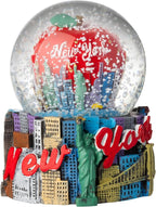 Artisan Owl New York City Big Apple Snow Globe Resin and Glass Snow Globe - Ideal Gift and Souvenir (Multicolor)
