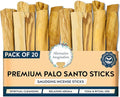 Palo Santo Sticks - Incense Sticks for Spiritual Cleansing, Stress Relief, Meditation Accessories, Home Fragrance - Sustainably Wild Harvested - Pack of 20 - Alternative Imagination