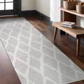 Modern Indoor Rug Diamond 2x7 Area Rugs for Living Room Luxury Kitchen Bedroom Durable Soft Geometric Durable Low and High Pile Stain Resistant Non Shedding Area Carpet 2x7