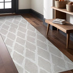 Modern Indoor Rug Diamond 2x7 Area Rugs for Living Room Luxury Kitchen Bedroom Durable Soft Geometric Durable Low and High Pile Stain Resistant Non Shedding Area Carpet 2x7