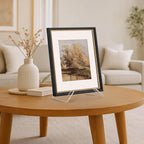 Americanflat Acrylic Easel Stand - 10" Tabletop Easel and Plate Stand - Lightweight Display Holders for Photos, Cards, Frames, Books, Magazines, Albums - Home or Office Decor