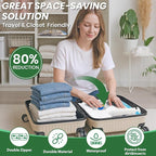 Vacuum Storage Bags,20Pack Vacuum Seal Bags for Clothing,Travel,Clothes,Comforters,Blankets,Pillows-4 Jumbo+4 Large+4 Medium+4 Small+4 Roll Up Space Saving Bag Hand Pump Inclued