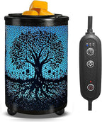 Leyoue Electric Wax Melt Warmer PTC Heating Plate with 7 Colors LED Changing Light Wax Warmer Fragrance Warmer for Home Office Gifts & Decor(Life Tree)