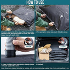 TAILI 5 Pack Outdoor Vacuum Storage Bags, Travel Compression Bags (39x29 inch), Tear-Proof Vacuum Seal for Camping, Cushion, Clothing, Waterproof, Wearproof, Punctureproof
