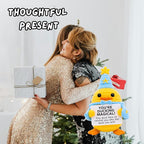 Handcrafted Crochet Witch Doll, Small 2.5x1.5x4 Inch Decorative Plush Figure, Yarn Material, Magical Theme, Inspirational Signs, for Ages 13+ (Duck Wizard)