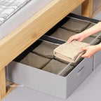 CYhom Under Bed Storage Bins Frame Storage Box Oxford Fabric Sturdy Underbed Container Foldable Stackable Large Capacity Clothes Organizer