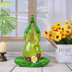 Spring Frog Snow Globe Decor with 6H Timer, Swirling Glitter Frog Snowglobe Spring Figurine Decorations, USB/Battery Operated, Frog Yoga Pose Statue for Spring Holiday Home Decor and Gift
