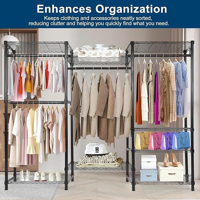 Whitmor Modern Industrial Wardrobe