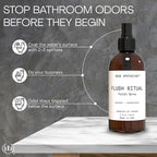 Muse Apothecary Flush Ritual - Aromatic & Refreshing Toilet Spray, Use Before You Go, 2 oz, Infused with Natural Essential Oils - Coconut + Sandalwood, 2 Pack