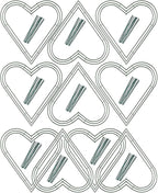 10-Pack 12 Inch Wire Wreath Frame – Heart Metal Wreath Form with Heart Design for DIY Crafts, Floral Projects, and Home Decor – Dark Green Wire Frame for Christmas Holiday & Weddings