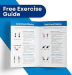 RMS Resistance Bands with Instruction Guide & Carry Bag - Latex Free Exercise Band for Working Out, Physical Therapy, Rehab, Stretch, Yoga & Pilates, Set of 3
