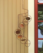 Ancient Graffiti Flamed Circle Hanging Spiral Mobile, 8"X25"