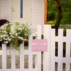 Wall Pediments Shoes Off Sign,Shoes Off Sign for Front Door,Since Little Fingers Touch Our Floor Door Sign,Please Take Your Shoes Off Sign,Shoes Off Hanging Welcome Sign for Front Door(pink)