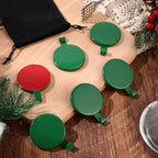 Jetec 6 Pcs Magnet Hooks Magnetic Wreath Hanger Wreath Holder for Fridge Refrigerator Metal Door Glass Door Surfaces Keys Kitchen Home Christmas Party Hanging Supplies Decoration(Green,2.7 Inch)