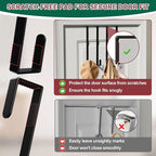 15" Reversible Wreath Hanger for Front Door, Fits Most Doors up to 1-3/4", Heavy Duty Steel Over The Door Hooks Hold up to 80 LBS for Spring & Easter Wreaths, Seasonal Door Decor (Black 1 Pack)