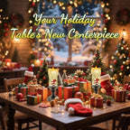 Christmas Snow Globe Candle, Battery Powered with Timer, Christmas Flameless Candles Lantern with Santa Claus for Home Decoration Festival Gift, Snow Globe Candle Light for Christmas Decorations