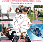 Figure 8 Resistance Band: Resistance Bands with Handles for Working Out - 8 Shaped Resistance Bands for Women - Exercise Bands for Arms - Fullbody Yoga Pulling Rope