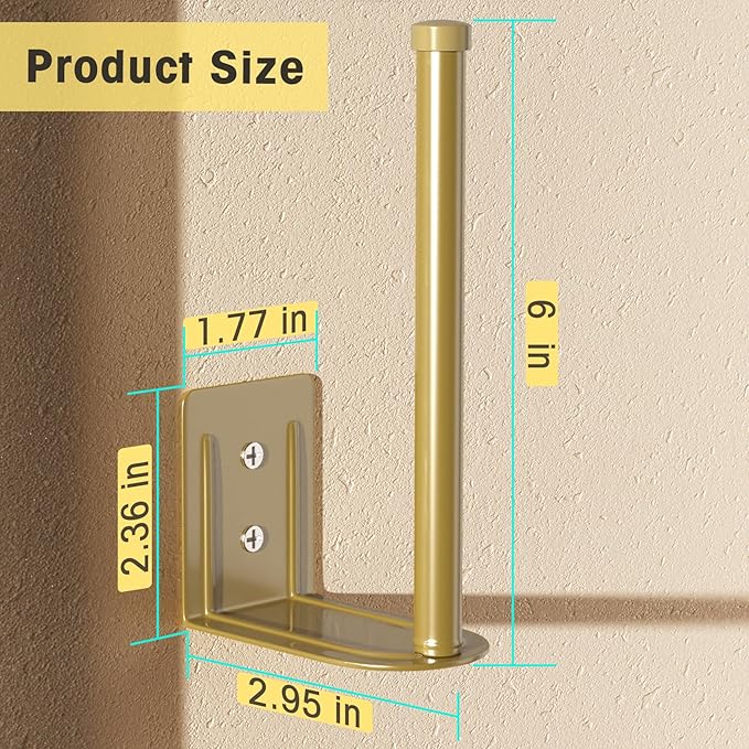2 Pack Hat Racks for Baseball Caps, Stainless Steel Hat Organizer for Baseball Cap, Hat Holder Storage Organizer, Hat Hanger Strong Adhesive/Wall Drilled for Door, Bedroom, Closet(Gold 6 in)