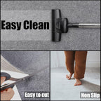 Non Slip Rug Pad Grippers - 8x11 Ft, 1/4" Thick, Felt + Rubber Double Layers Area Carpet Mat Tap, Provides Protection and Cushioning for Hardwood or Tile Floors