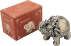 LAUYOO Metal Elephant Ashtray with Lid Windproof Ashtrays Outdoor, Indoor Ashtray for Weed, Vintage Practical Decoration Ash trays for Cigarettes Great Gift for Men Women-Bronze
