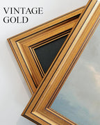 VIYYIEA Vintage Gold Framed Wall Art for Living Room,【Above The Clouds】-(10L x 8W)