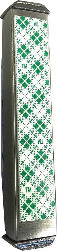 Sparkling Art Glass Mezuzah - Easy Mount Indoor or Outdoor - Weatherproof Metal Case - Gift Box and Non-Kosher Scroll Included - Hand Made in USA - Guaranteed for Life! (Opal Blue)