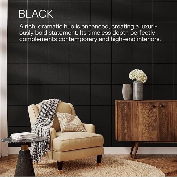 MaxGear Large Felt Bulletin Board 36" x 24", Cork Board Alternative, 6 Pack Black Felt Wall Tiles with Push Pins, Cork Boards for Walls Pin Board for Office & HomePanels