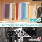 Tie Rack Wall Mounted, Tie Holder Organizer, Closet Ties Organizer Stainless Steels, Adhesive Ties Racks for Men With 20 Hooks, Hanger Storage for Wall Bedroom Living Room Dresser Room (Sliver)