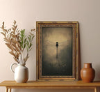 Vintage Gold Framed Wall Art Retro Dark Dragonfly Painting Canvas Prints Gothic Insect Picture Wall Decor Rustic Farmhouse Animal Poster Artwork for Living Room Bedroom Bathroom, 12x16in