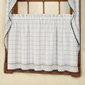 Kitchen Curtains for Windows 40+ Styles & Colors Swag, Valance, Tier Sets & Panels Cafe Curtains for Farmhouse, Rustic, Modern Décor, Adirondack Black, 36" Tier