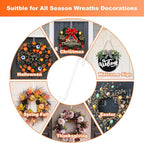 15'' Wreath Hangers for Front Door,Clear Wreath Door Hanger Hook Non Scratch Wreath Hanger,1 Pack Sturdy Over The Door Hooks for Hanging Large Christmas Easter Wreath Welcome Sign for Front Door