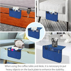 Bedside Caddy Bedside Storage Organizer Magazine Phone Tablet iPad Remote Holder, Organizer Caddy for Home College Dorm Bed, Sofa, Bunk Bed (Classic Blue)