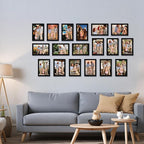 Giftgarden 4x6 Picture Frame Set of 18, Lightweight 4 by 6 Frames Bulk for Gallery Wall Photo Hanging and Tabletop Display, Black