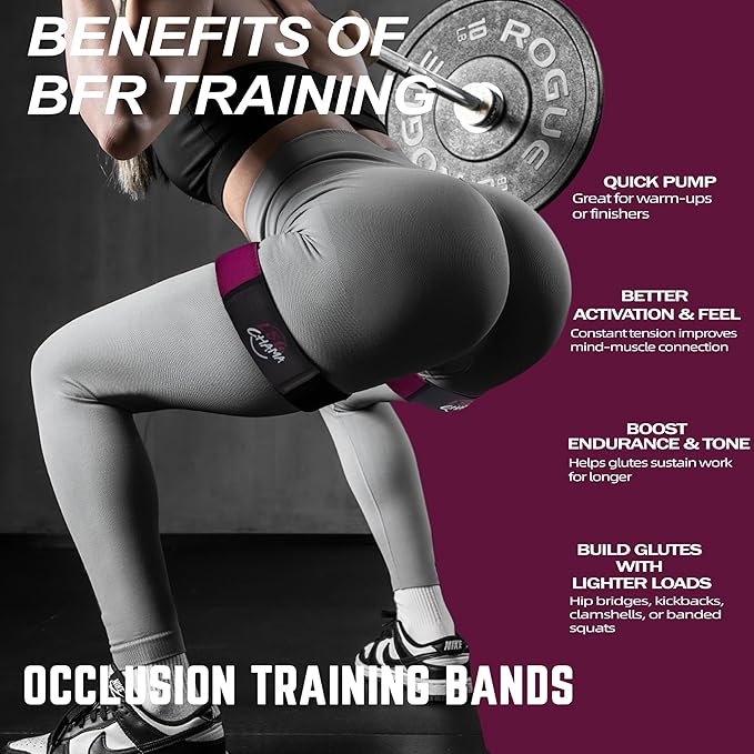 BFR Resistance Bands for Women, Glute Training Exercise Bands, Workout Fitness Equipment