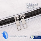 Cosy Family 4 Pack Heavy Duty Extra Large Moving Bags with Backpack Straps - Strong Handles & Zippers, Storage Totes For Space Saving, Fold Flat, Alternative to Moving Box (Set of 4, Clear)