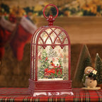 Snow Globe Christmas with Santa Claus, Lighted Christmas Snow Globes with Timer, Swirling Musical Glittering Snow Globes Lantern for Christmas Decoration(Santa Claus)