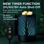 MeplLivs Wax Melt Warmer 2-in-1 Candle Wax Warmer with Timer-PTC Heating Plate with 7 Colors LED Changing Light Reusable Silicone Fragrance Warmer for Home Office Gifts & Decor