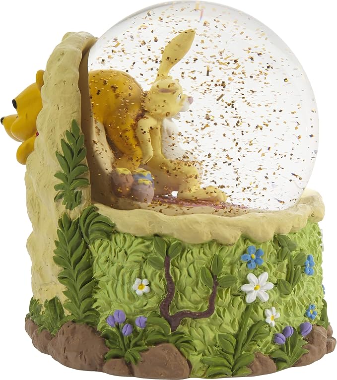Precious Moments Disney Winnie The Pooh Bear 203704 Resin/Glass Musical Snow Globe - Don't Feed The Bear
